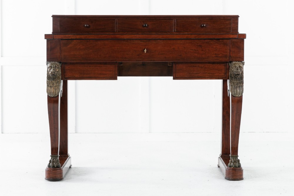 19th Century Mahogany Desk Attributed to Alphonse Giroux View II
