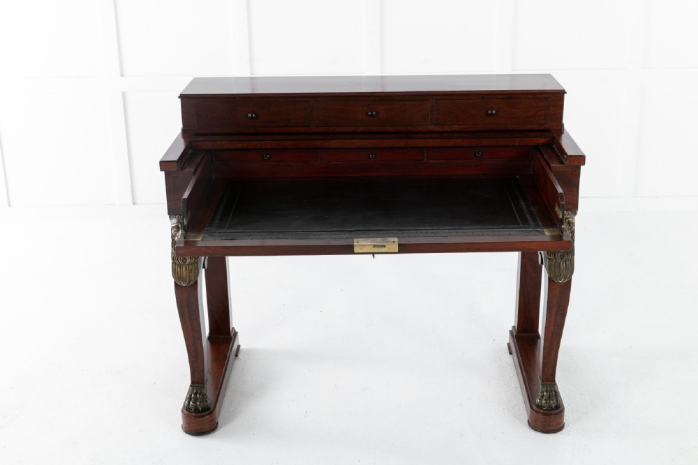 19th Century Mahogany Desk Attributed to Alphonse Giroux View VI
