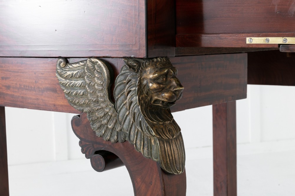 19th Century Mahogany Desk Attributed to Alphonse Giroux View XII