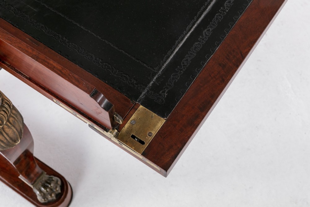 19th Century Mahogany Desk Attributed to Alphonse Giroux View XIII