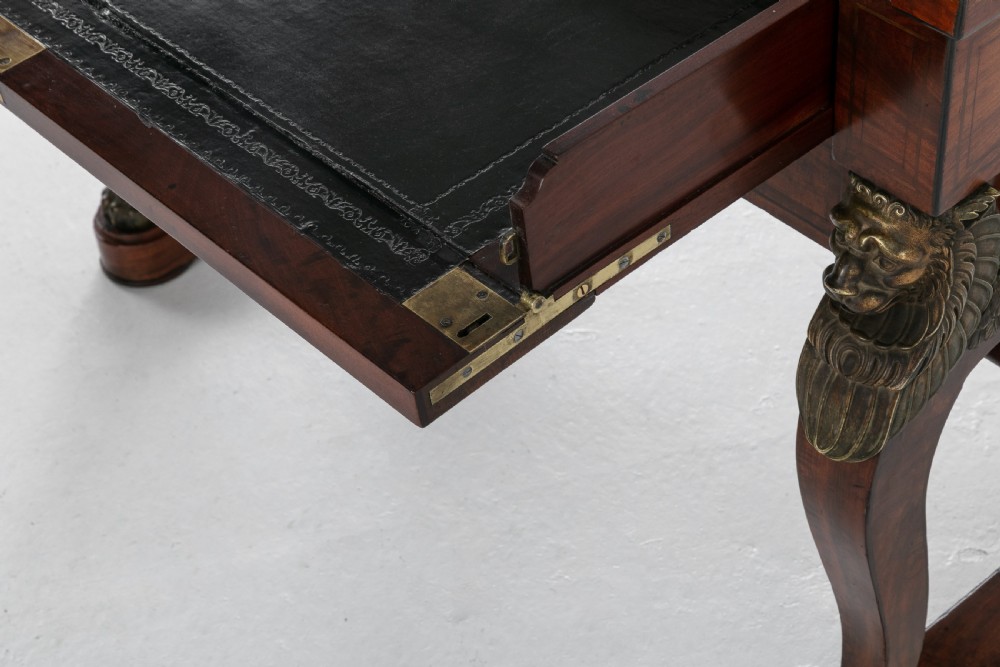 19th Century Mahogany Desk Attributed to Alphonse Giroux View XIV