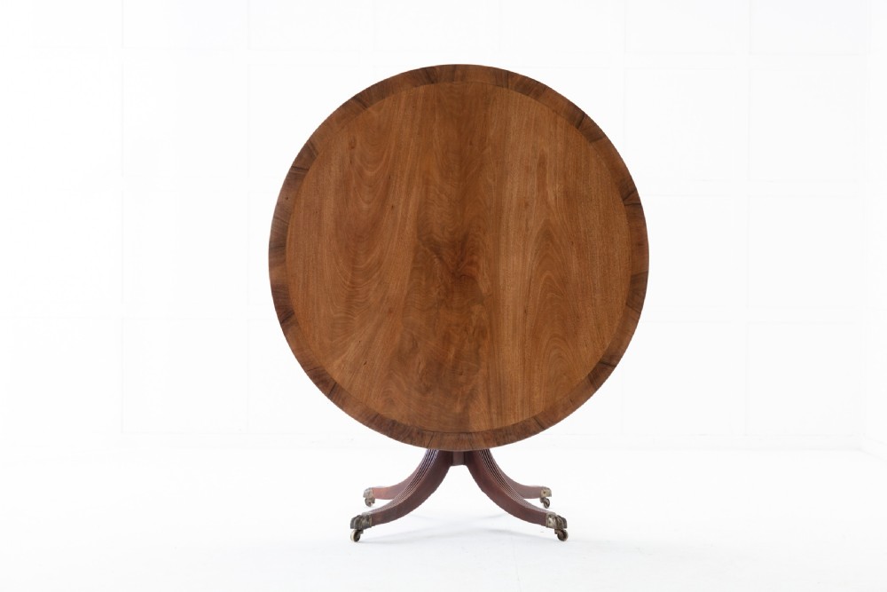 George III Regency Mahogany Circular Centre Table
