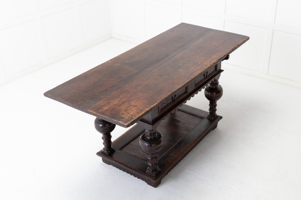 17th Century Flemish Oak Side Table View III