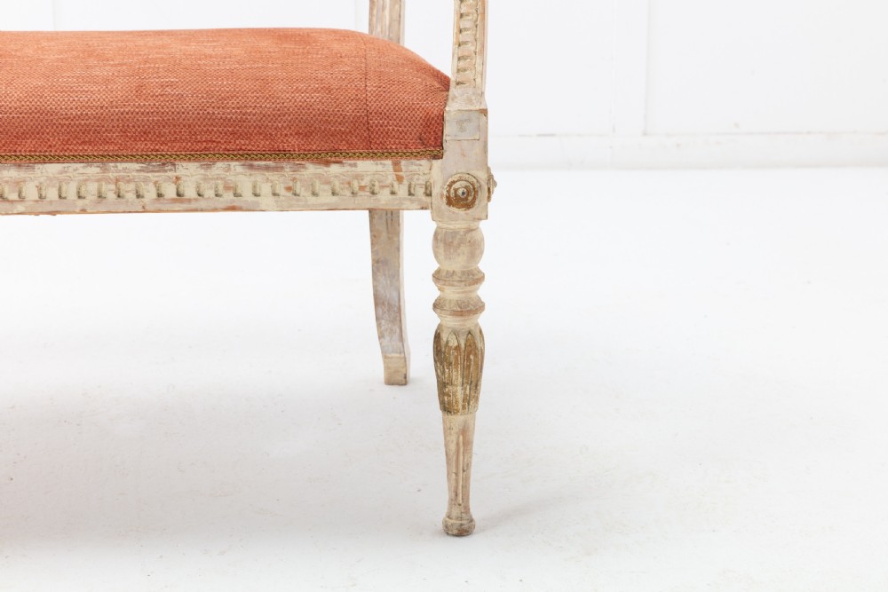 19th Century Swedish Painted Sofa View V