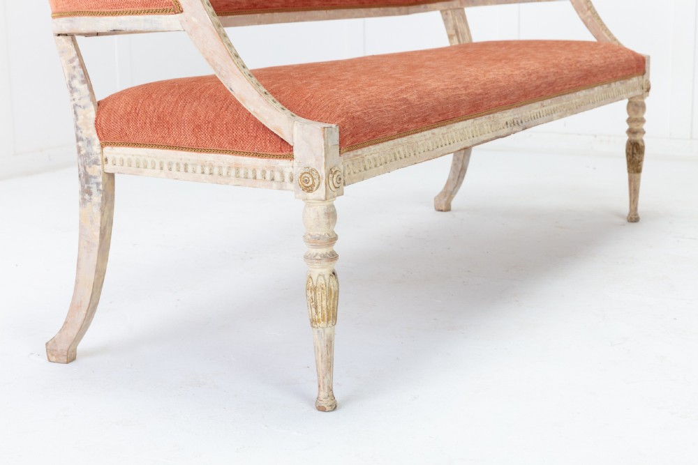 19th Century Swedish Painted Sofa View VI