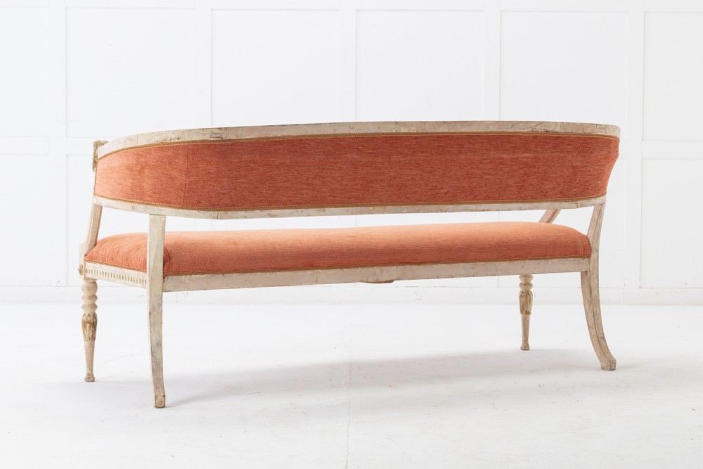 19th Century Swedish Painted Sofa View VIII