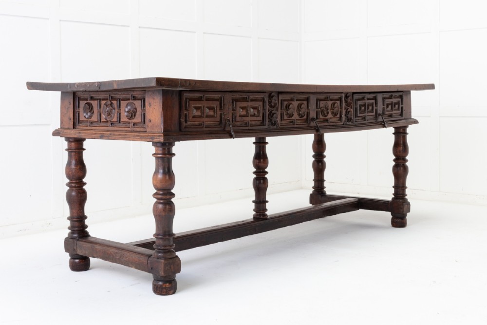 Large 17th Century Spanish Walnut Table