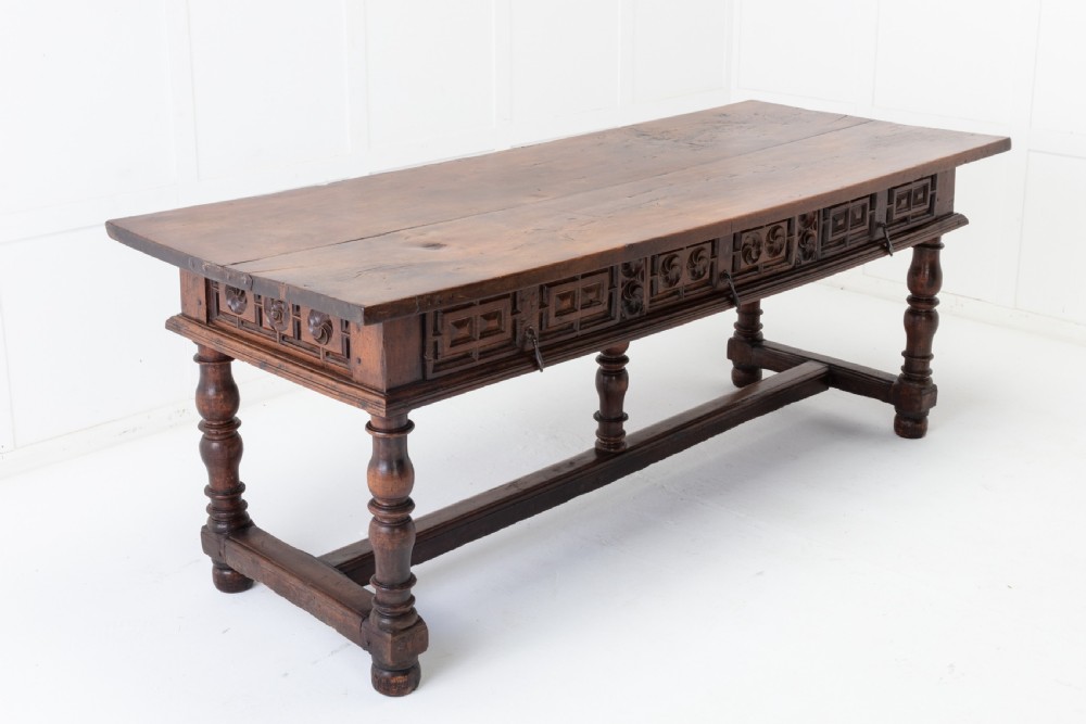 Large 17th Century Spanish Walnut Table View III