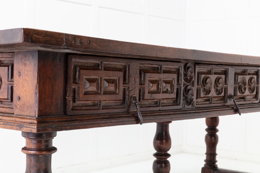 Large 17th Century Spanish Walnut Table View IV