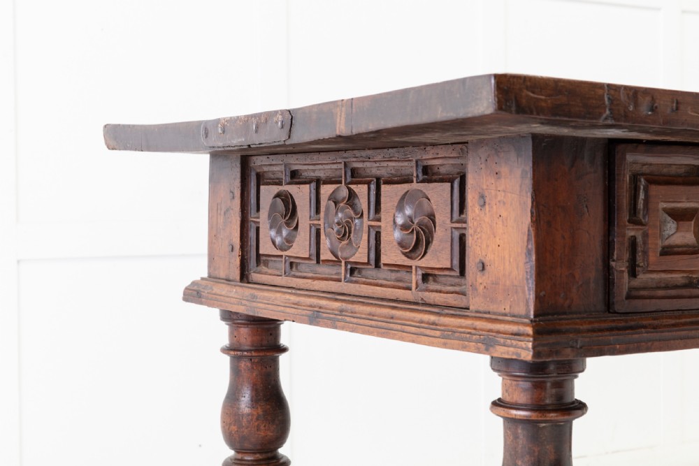 Large 17th Century Spanish Walnut Table View VI