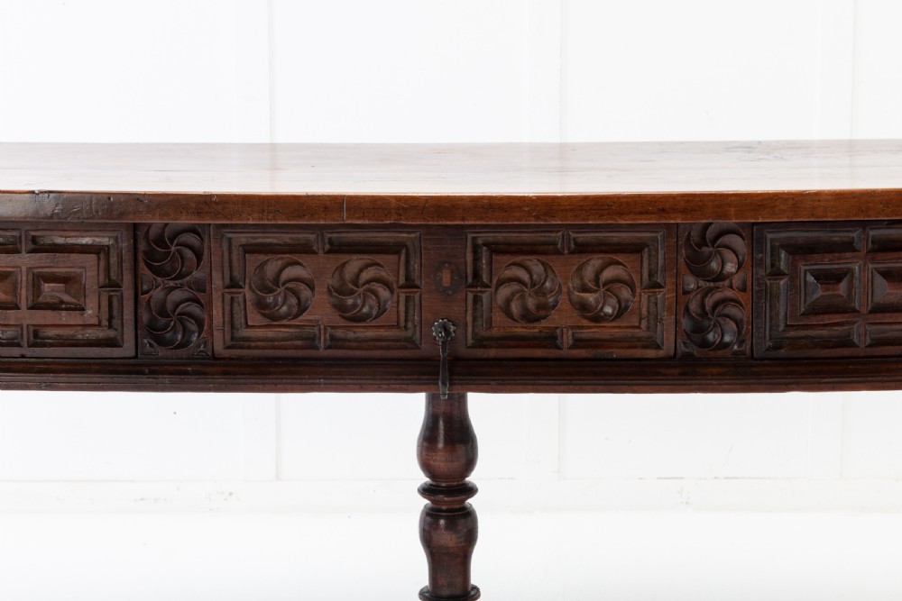 Large 17th Century Spanish Walnut Table View VIII