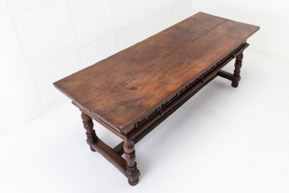 Large 17th Century Spanish Walnut Table View IX