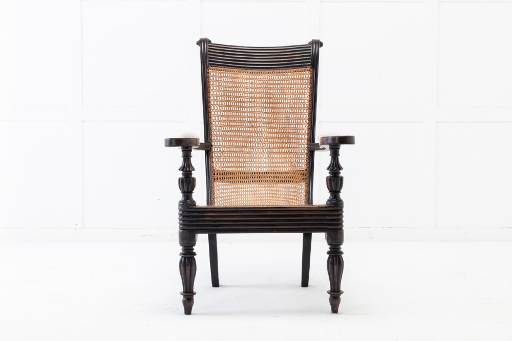 19th Century Anglo Indian Ebonised Teak Armchair View II