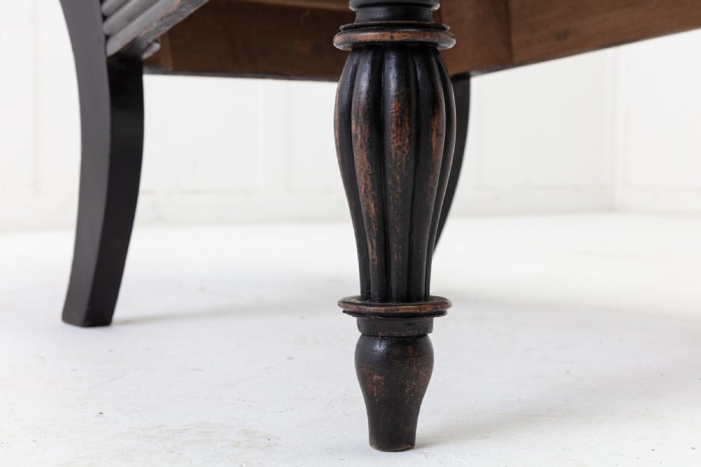 19th Century Anglo Indian Ebonised Teak Armchair View VIII