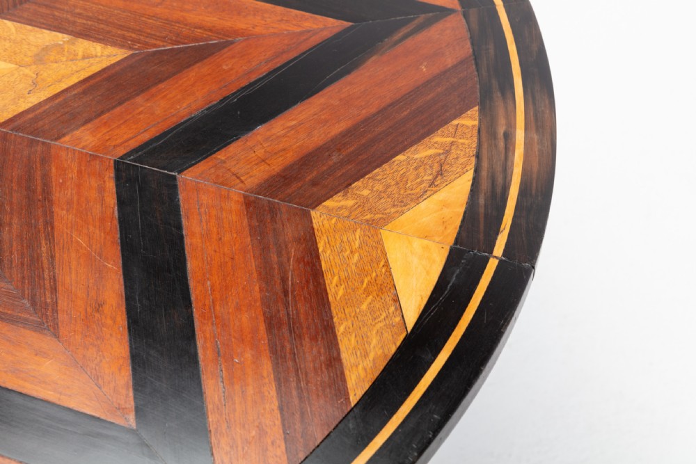 19th Century French Specimen Inlaid Circular Table View VI