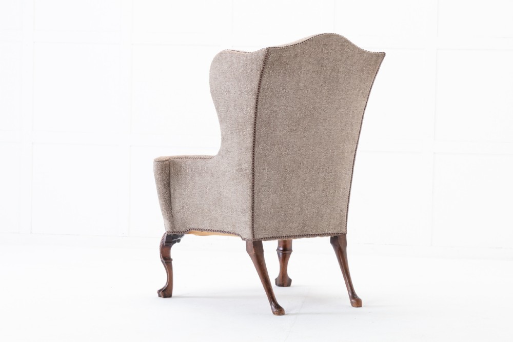 1930s Walnut Wing Chair View VI