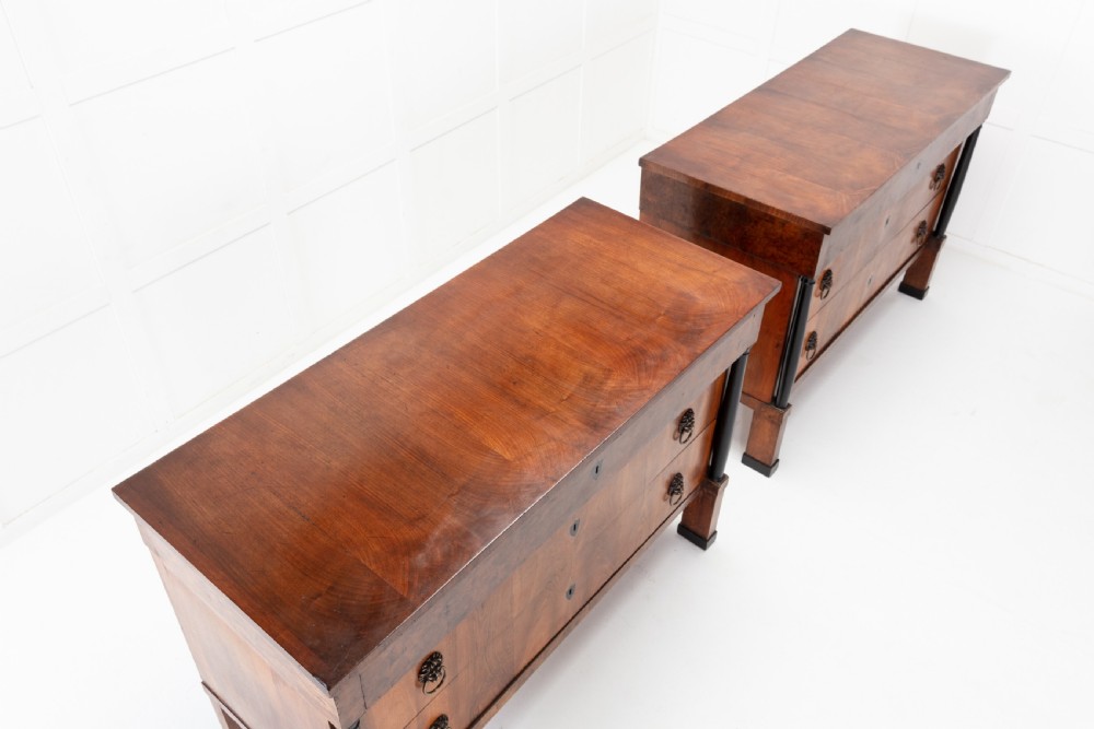 Pair of Early 19th Century Italian Walnut Chest of Drawers View VIII