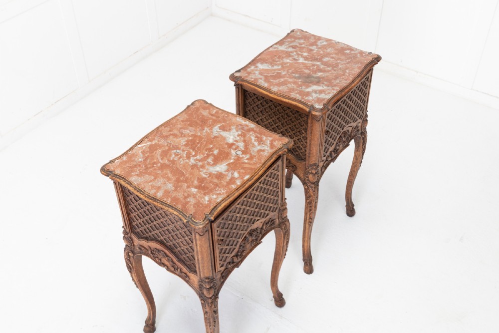 Pair of 19th Century French Oak Bedside Tables View IV