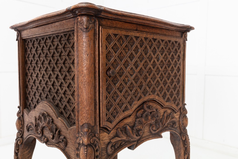 Pair of 19th Century French Oak Bedside Tables View V