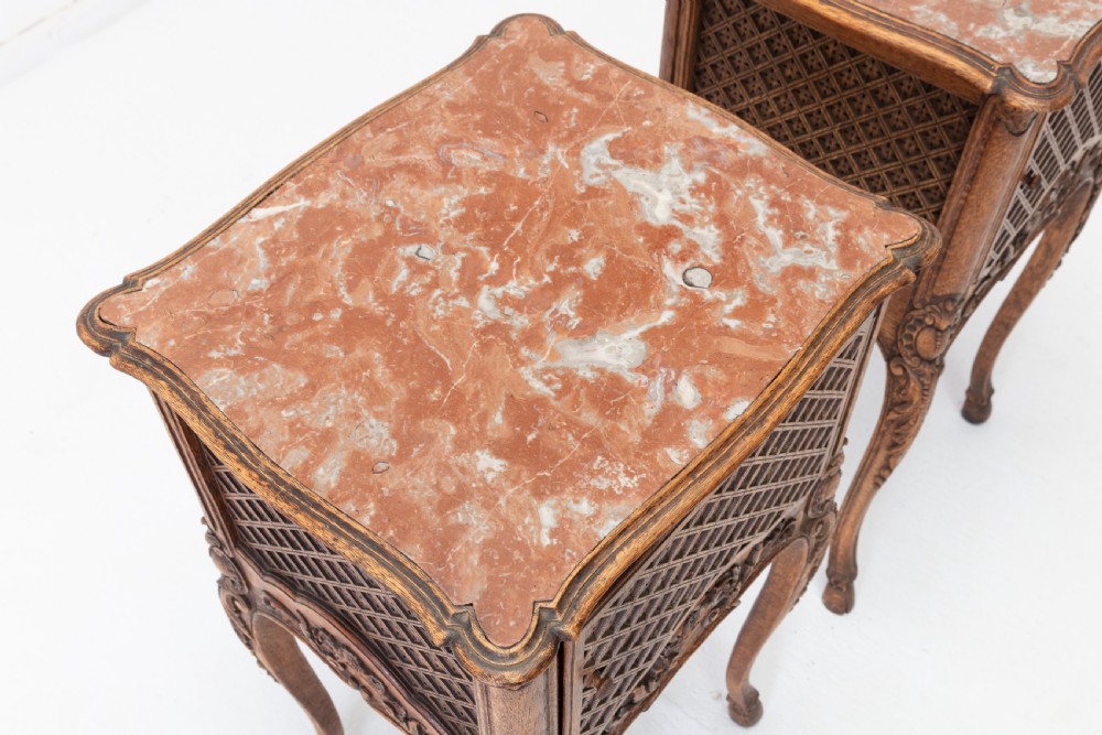 Pair of 19th Century French Oak Bedside Tables View VII