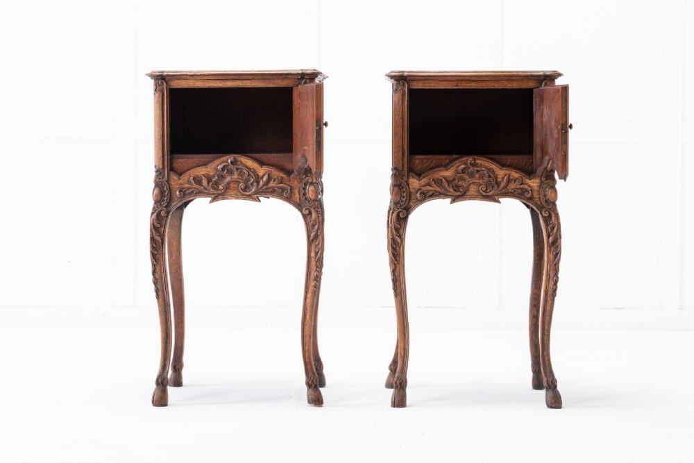 Pair of 19th Century French Oak Bedside Tables View XIII