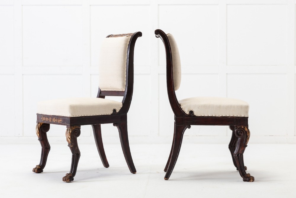 Pair of Early 19th Century French Side Chairs