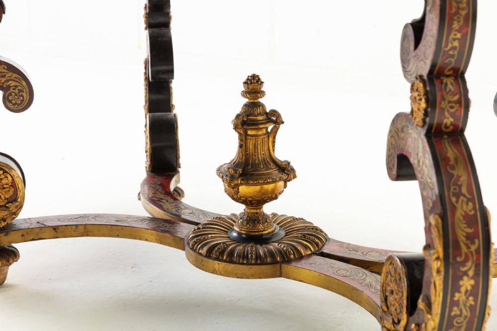 19th Century French Boulle Bureau Plat View VII