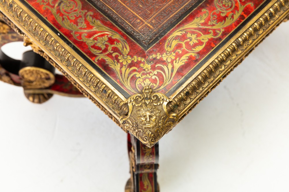 19th Century French Boulle Bureau Plat View X