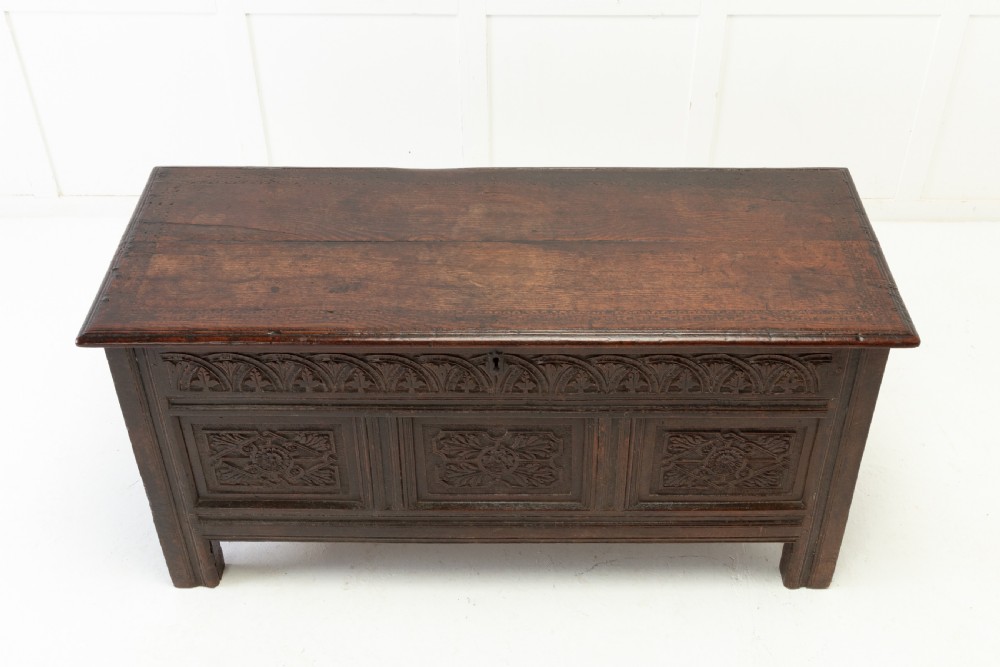 17th Century English Oak Coffer View VII