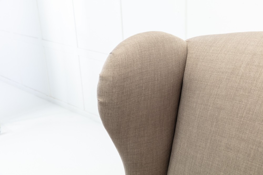 19th Century English Mahogany Wing Chair View III