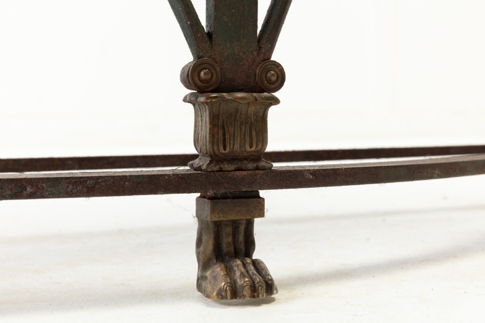 Pair of French 1940s Iron Console Tables View VI