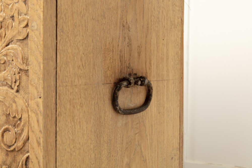 17th Century Flemish Bleached Oak Cabinet View V