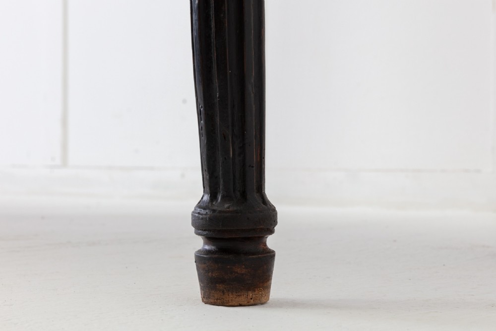 18th Century French Ebonised Console Table with Marble Top View IV
