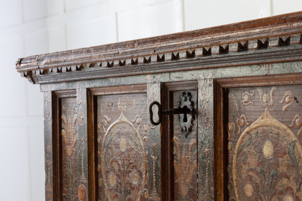 18th Century Painted Trunk on Stand View IV