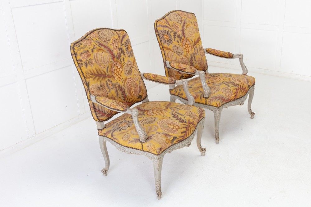 Pair of 1920s French Painted Chairs View III