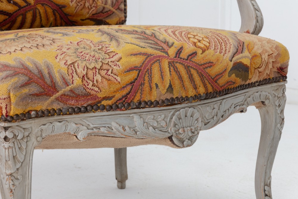 Pair of 1920s French Painted Chairs View IX