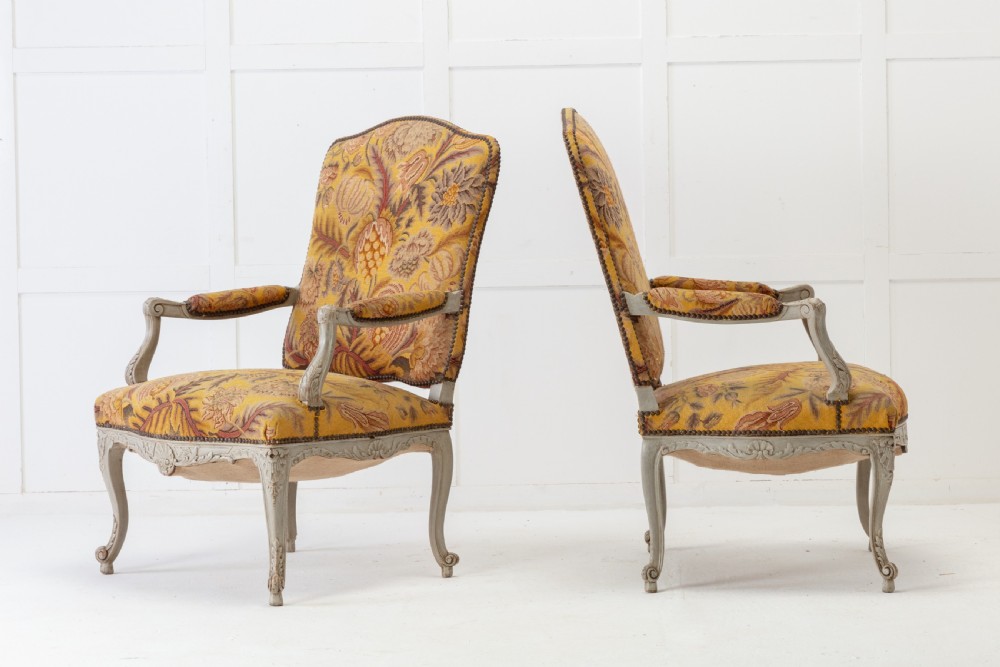 Pair of 1920s French Painted Chairs View X