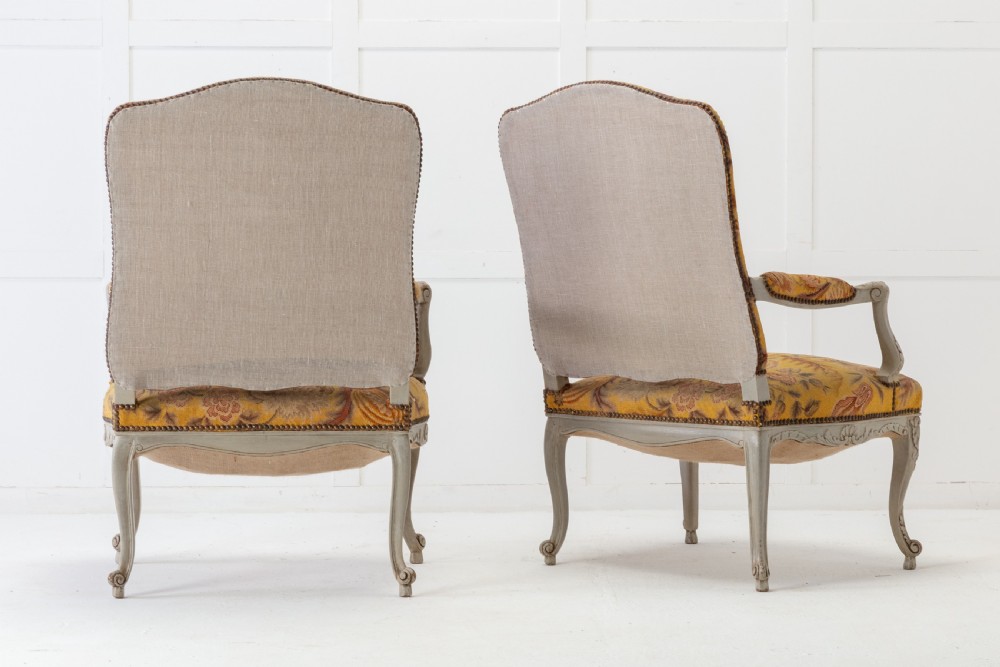 Pair of 1920s French Painted Chairs View XI