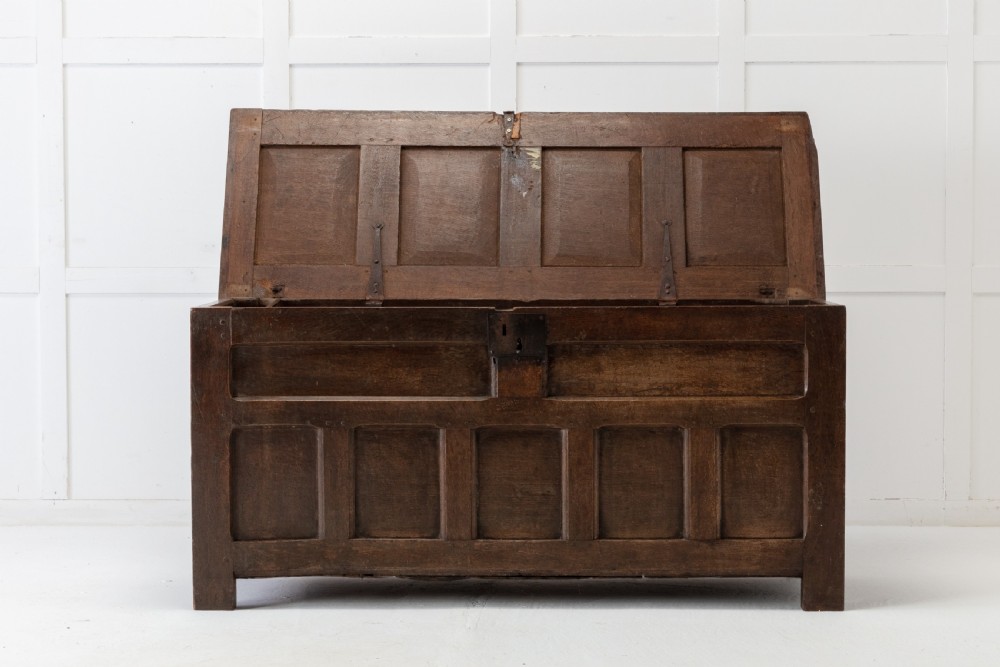 17th Century Oak Coffer View III