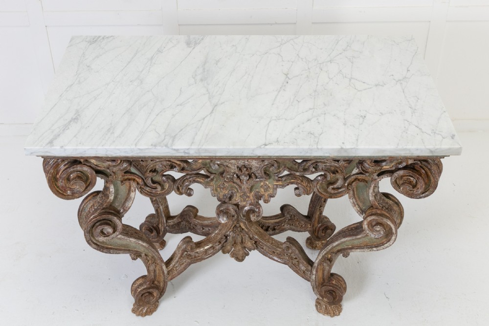 18th Century Italian Baroque Console Table View VII