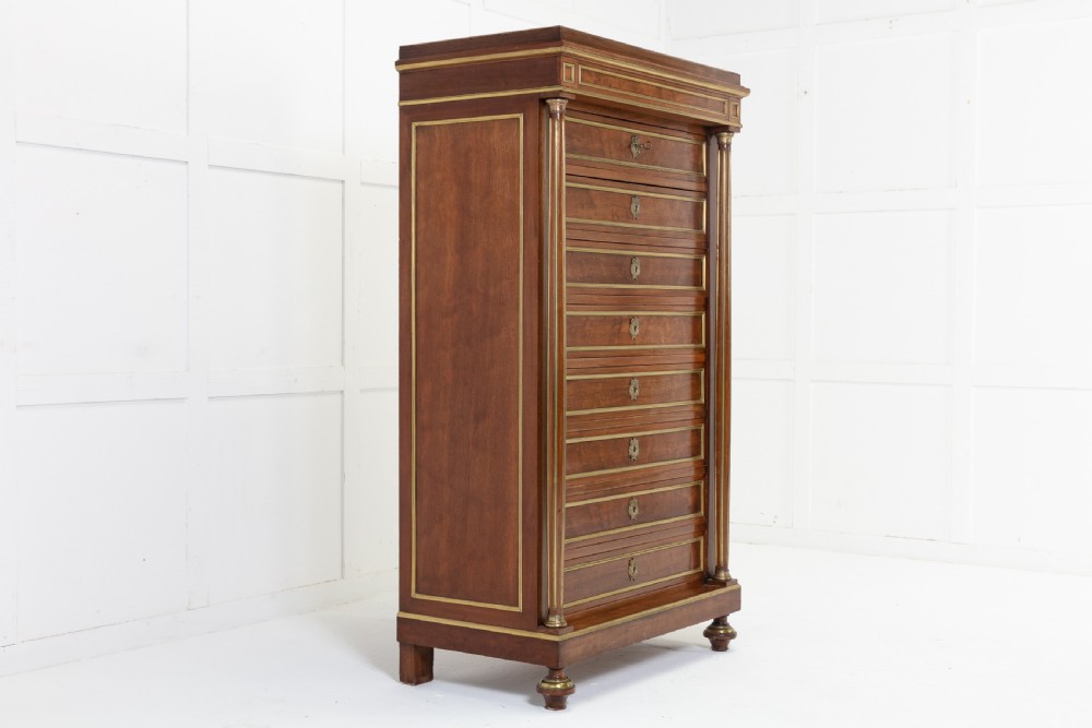 19th Century French Mahogany Tall Chest View II