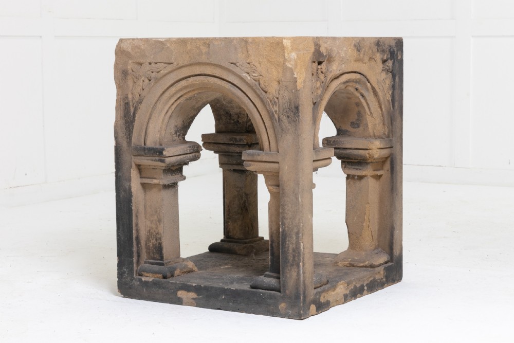 19th Century Gothic Stone Plinth