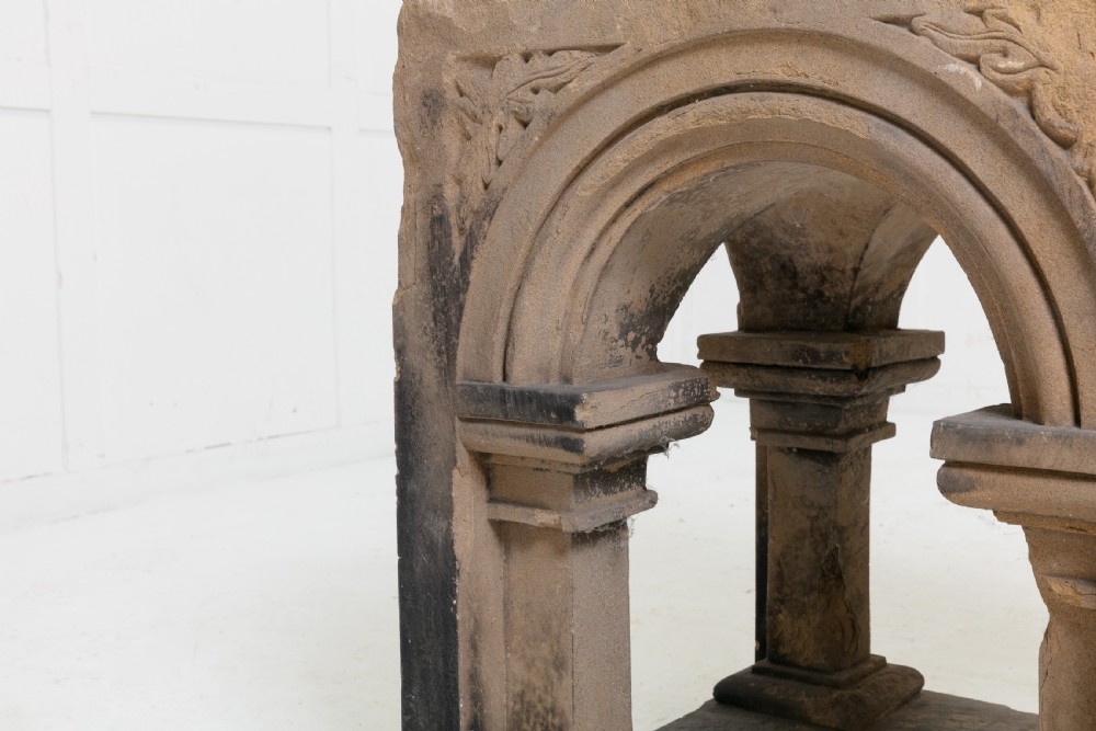 19th Century Gothic Stone Plinth View IV