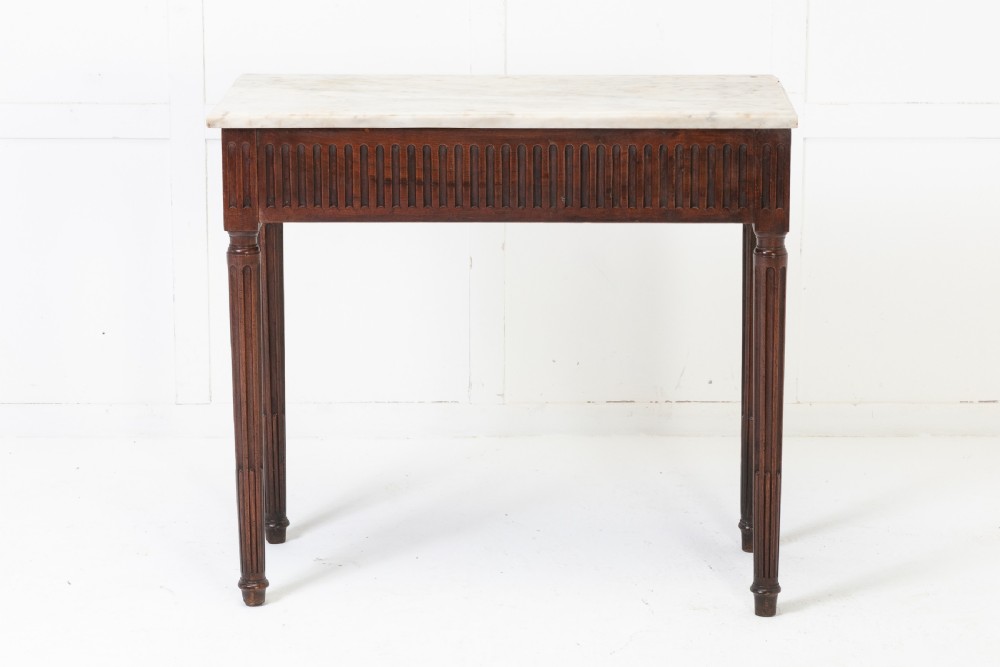 18th Century French Console Table with Marble Top View II