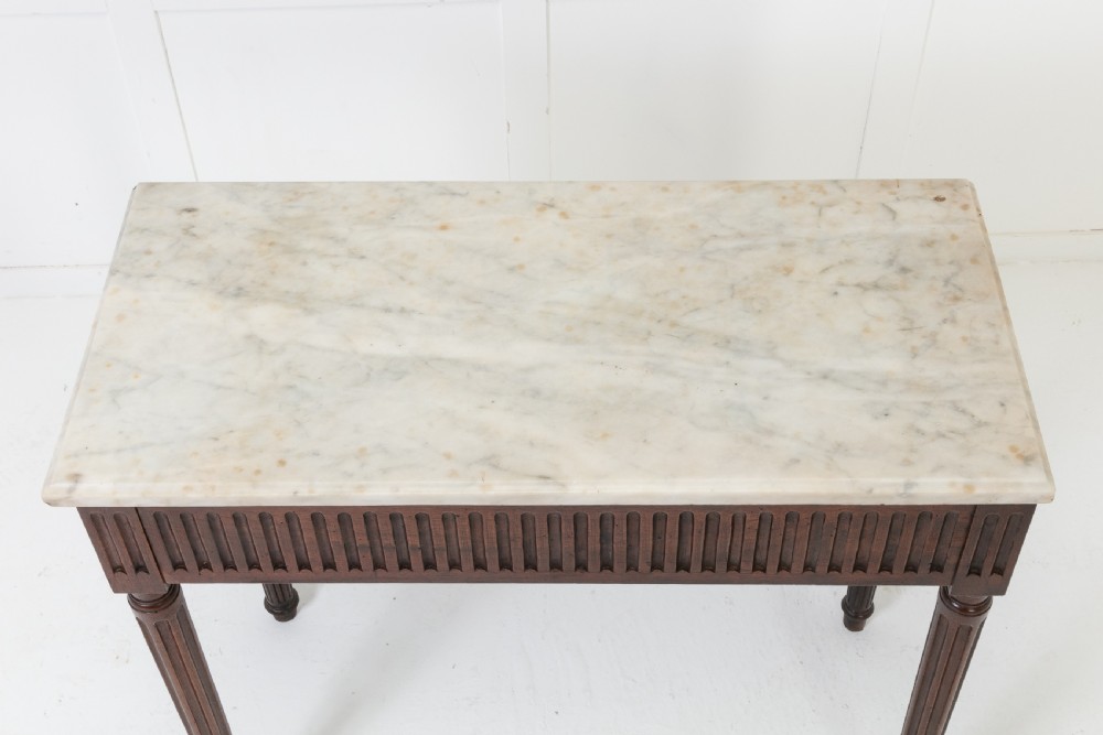 18th Century French Console Table with Marble Top View III