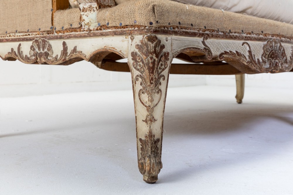 19th Century French Painted Sofa View II
