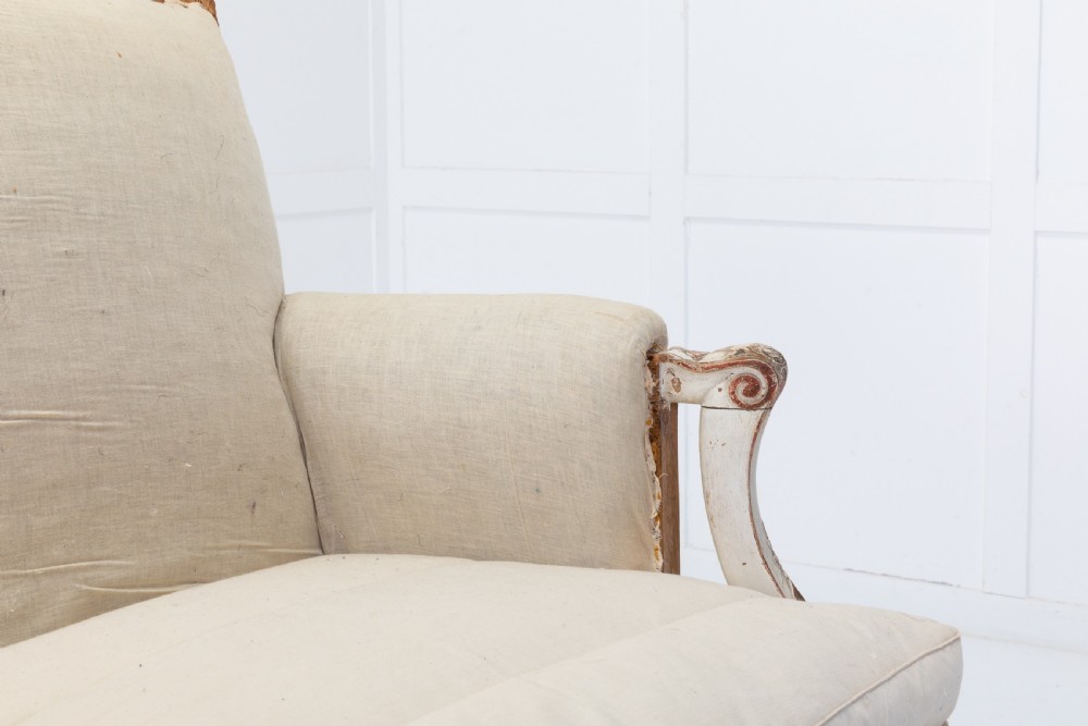 19th Century French Painted Sofa View IV
