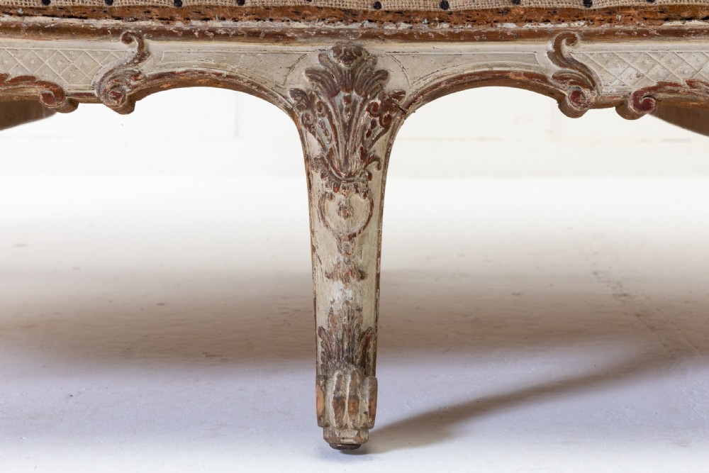 19th Century French Painted Sofa View VI
