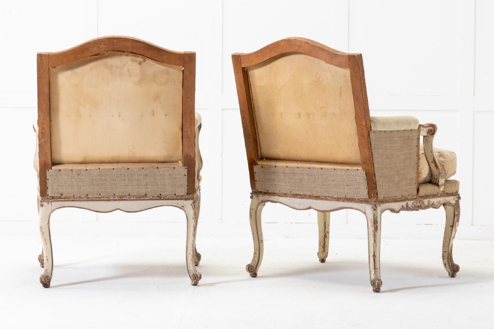 Pair of 19th Century French Painted Armchairs View IV