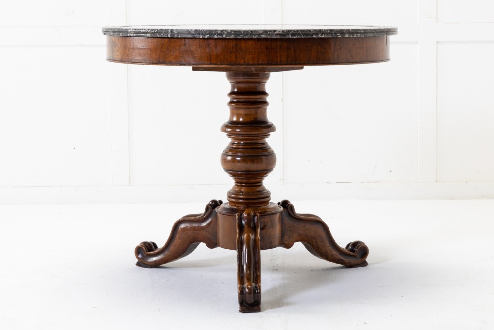 19th Century French Walnut Guéridon
